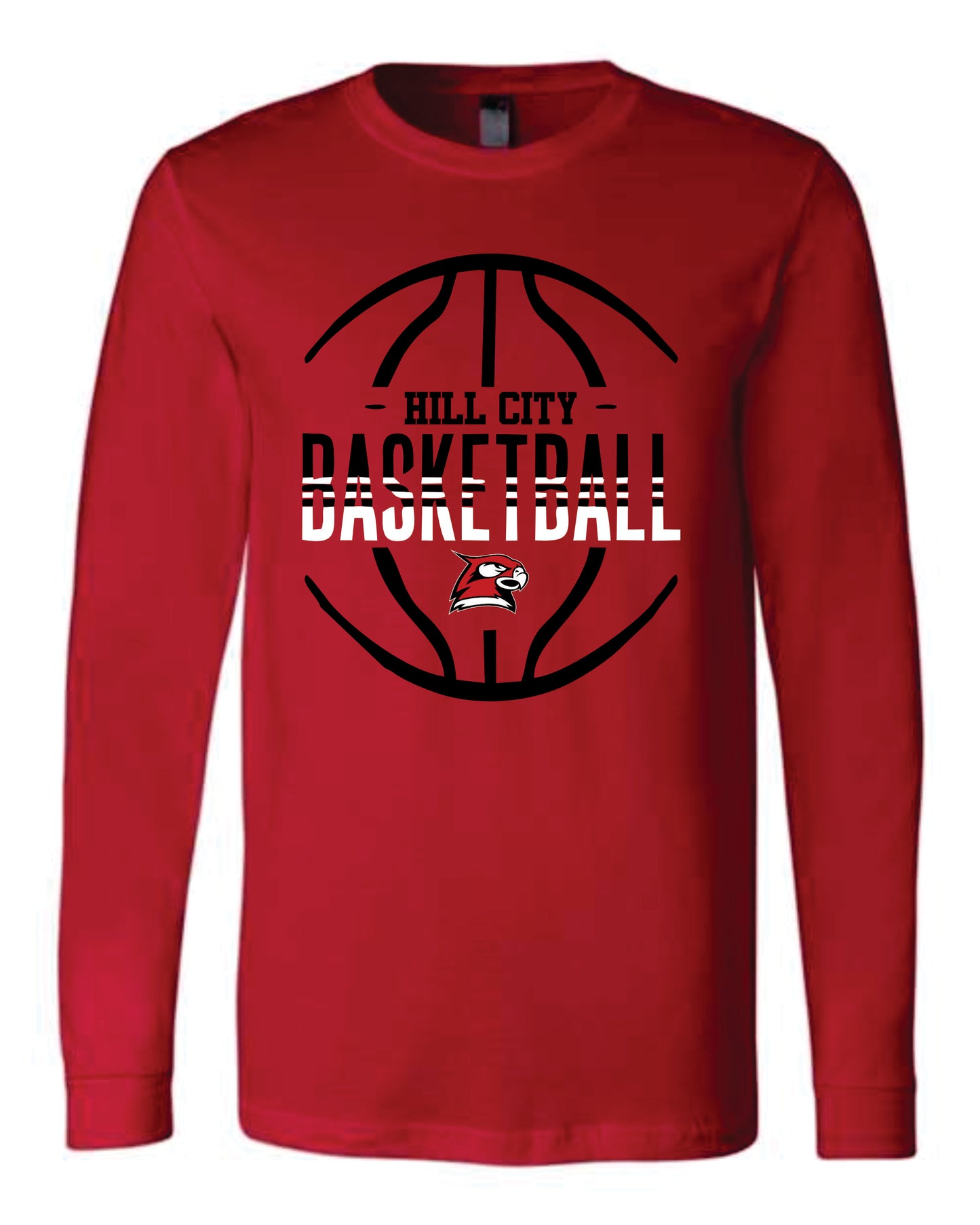 Bella Long Sleeve T-Shirt - 2025 HCHS Ringneck Men's Basketball