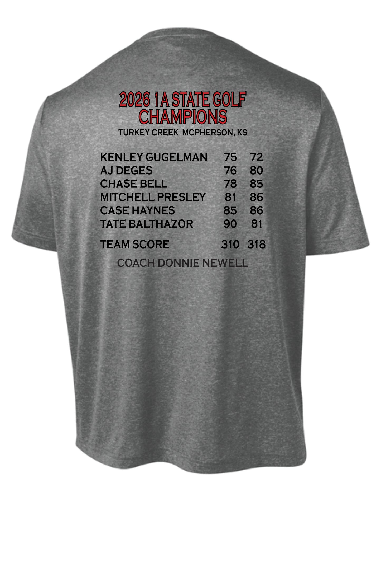 Sport-Tek Dry Fit T-Shirt - 2026 HCHS State Golf Champions