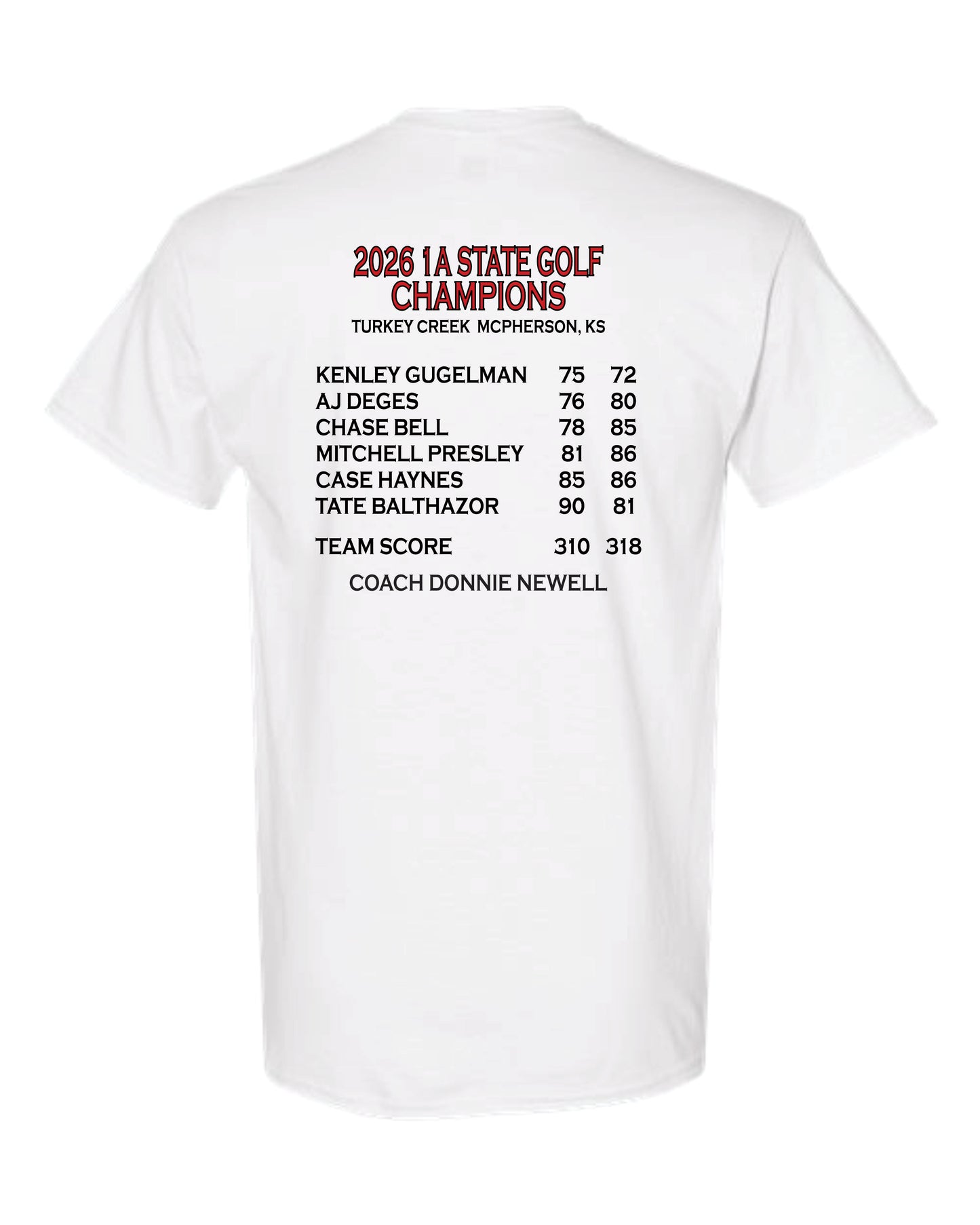 Gildan Short Sleeve T-Shirt - 2026 HCHS State Golf Champions