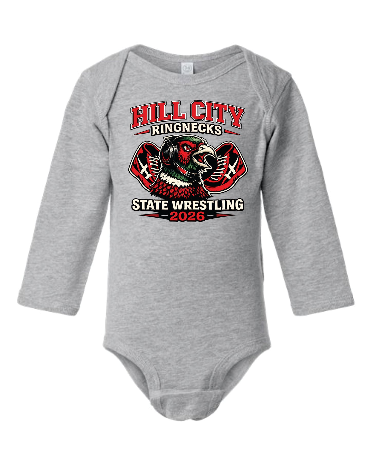 Rabbit Skins Infant Long Sleeve One Piece - 2026 HCHS State Wrestling