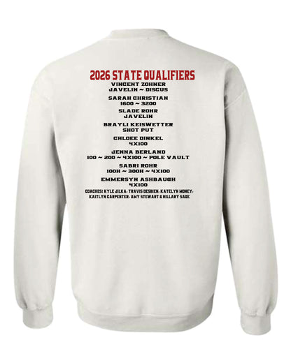 Gildan Crewneck Sweatshirt - 2026 HCHS State Track