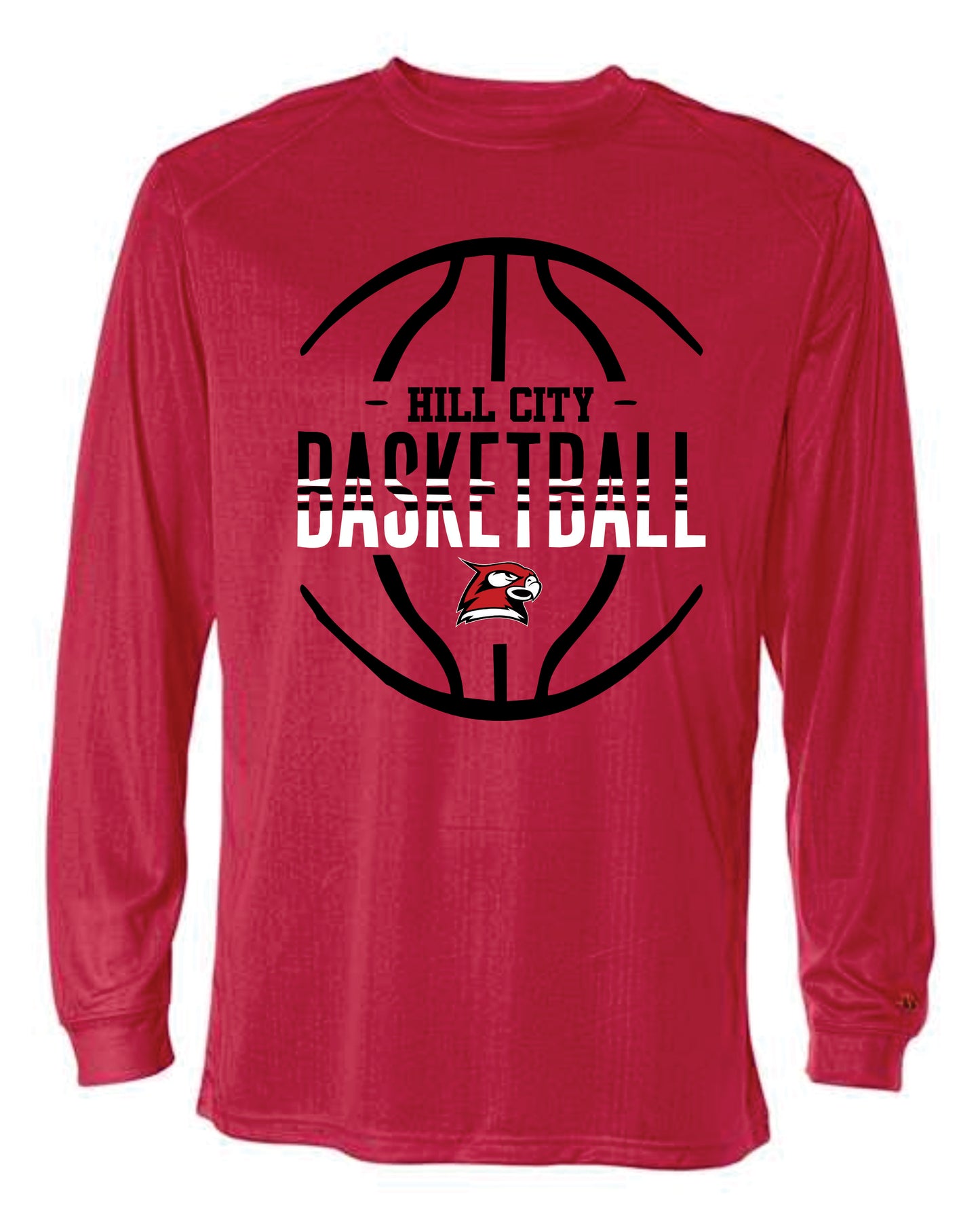 Badger Long Sleeve Dry-Fit T-Shirt - 2025 HCHS Ringneck Men's Basketball
