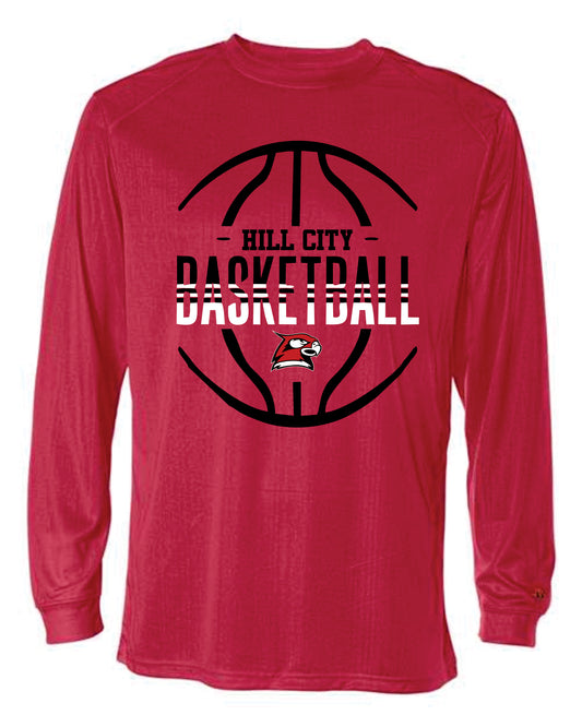 Badger Long Sleeve Dry-Fit T-Shirt - 2025 HCHS Ringneck Men's Basketball