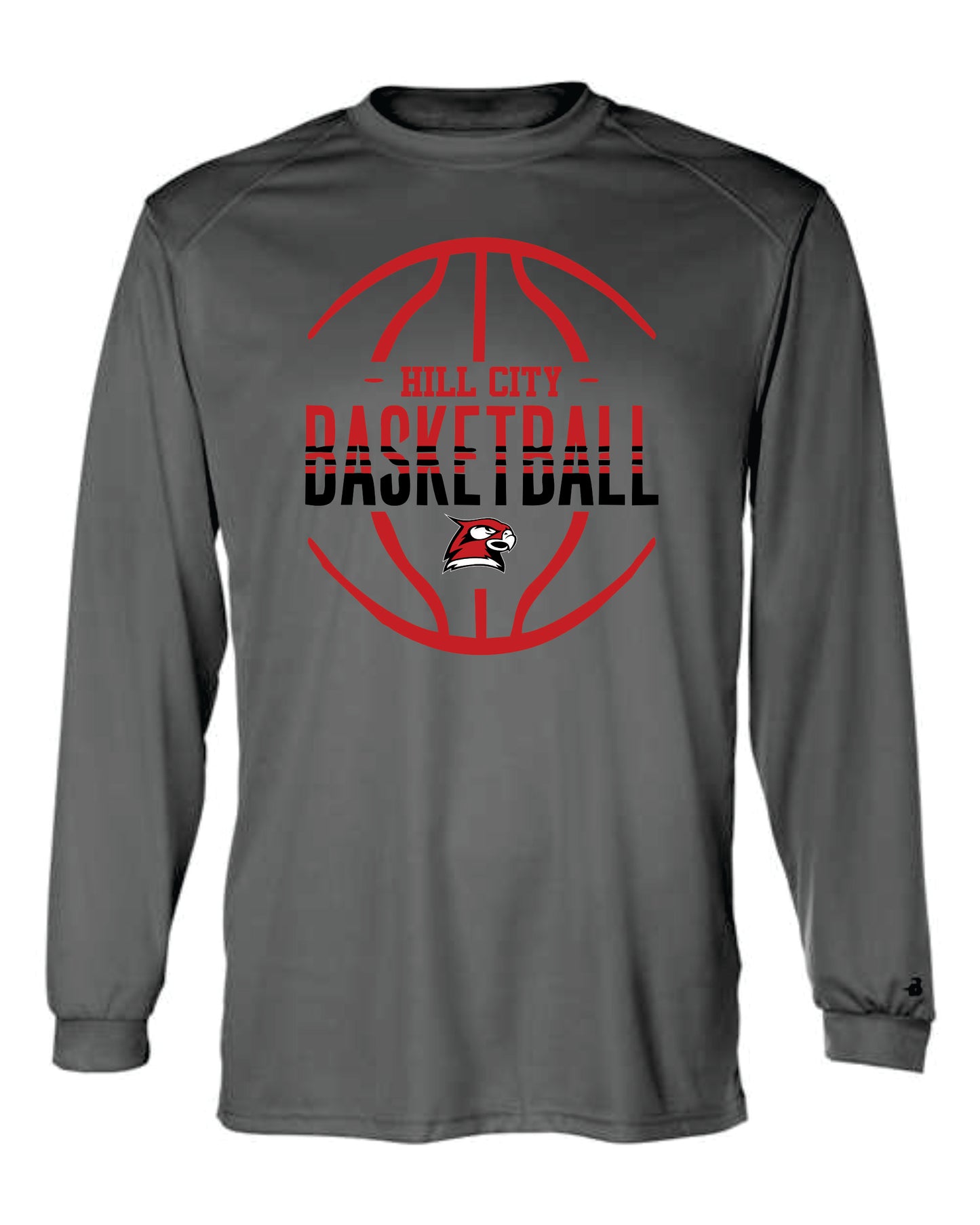 Badger Long Sleeve Dry-Fit T-Shirt - 2025 HCHS Ringneck Men's Basketball