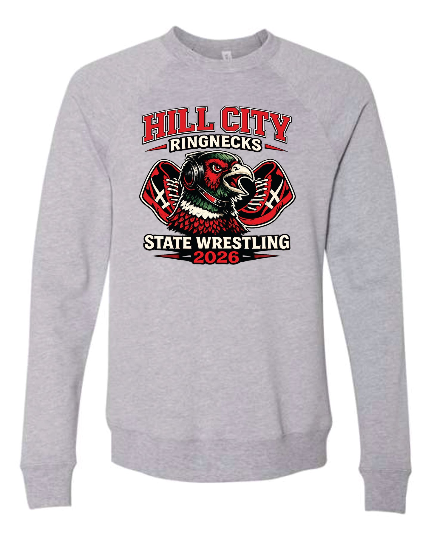 Bella Crewneck Sweatshirt - 2026 HCHS State Wrestling