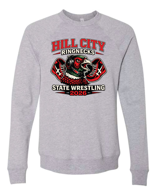 Bella Crewneck Sweatshirt - 2026 HCHS State Wrestling