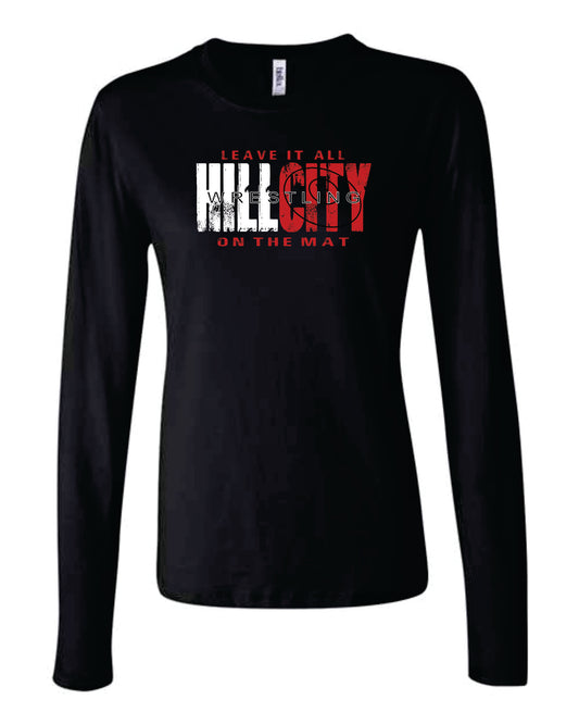 Bella Ladies Long Sleeve T-Shirt - 2025-26 HCHS & HCJH Wrestling