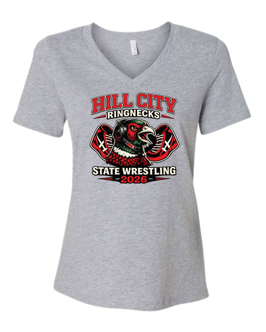 Bella Ladies T-Shirt - 2026 HCHS State Wrestling