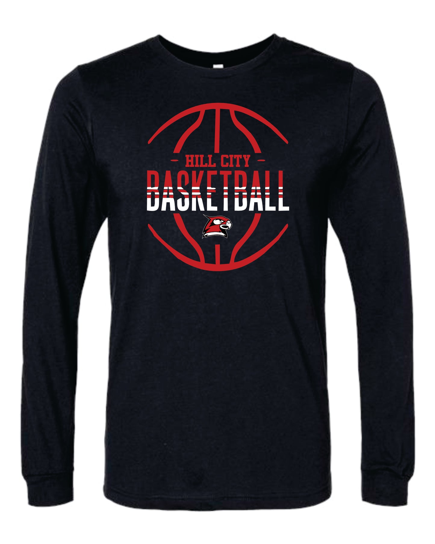 Rabbit Skins Toddler Long Sleeve T-Shirt - 2025 HCHS Ringneck Men's Basketball