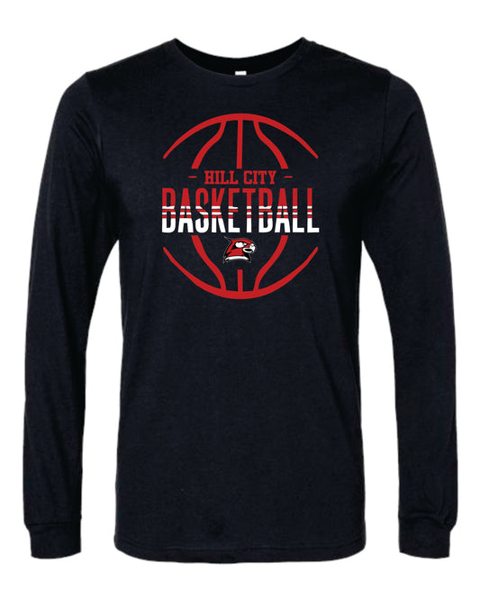 Rabbit Skins Toddler Long Sleeve T-Shirt - 2025 HCHS Ringneck Men's Basketball