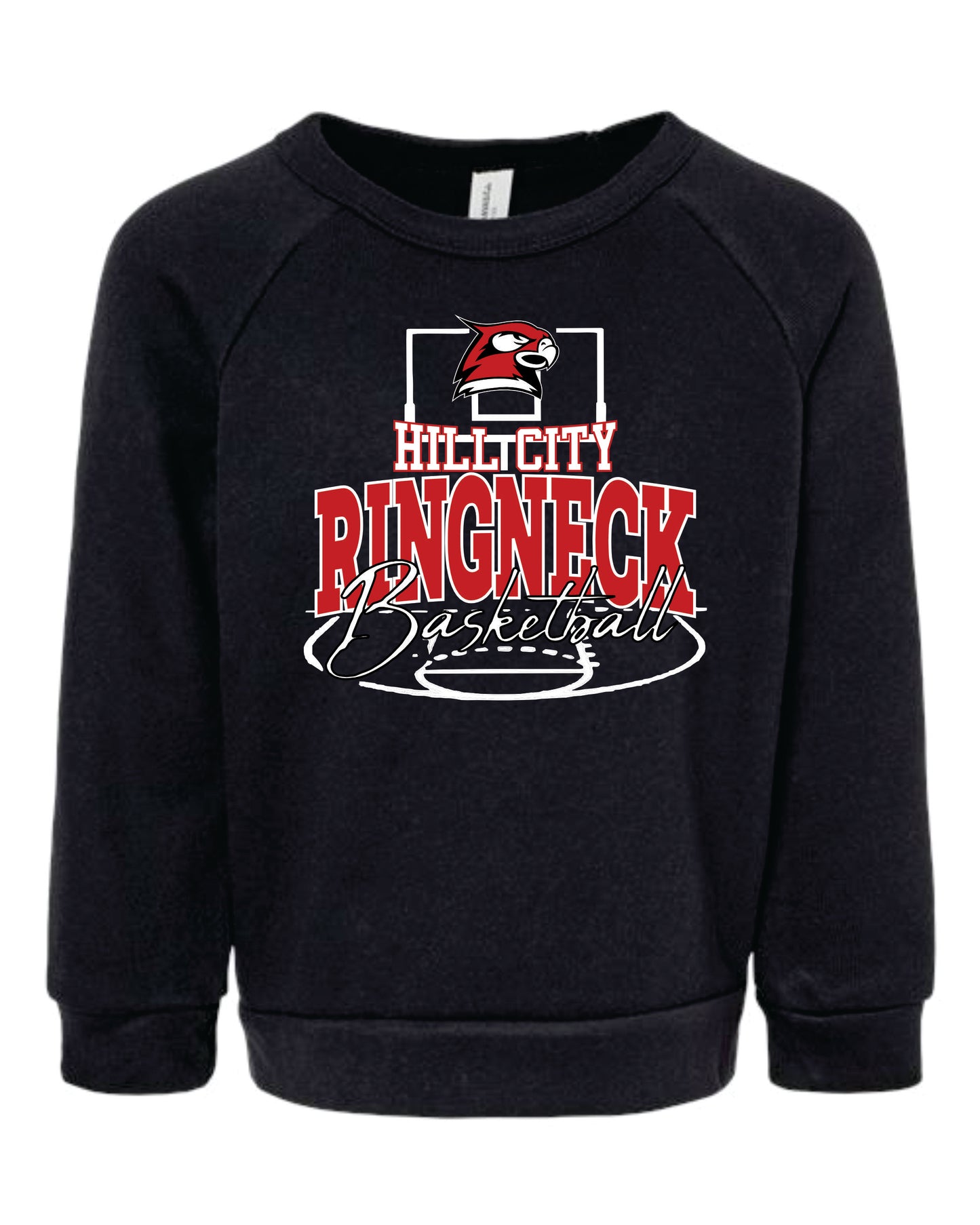 Bella Toddler Crewneck Sweatshirt - 2025 HCHS Lady Ringneck Basketball