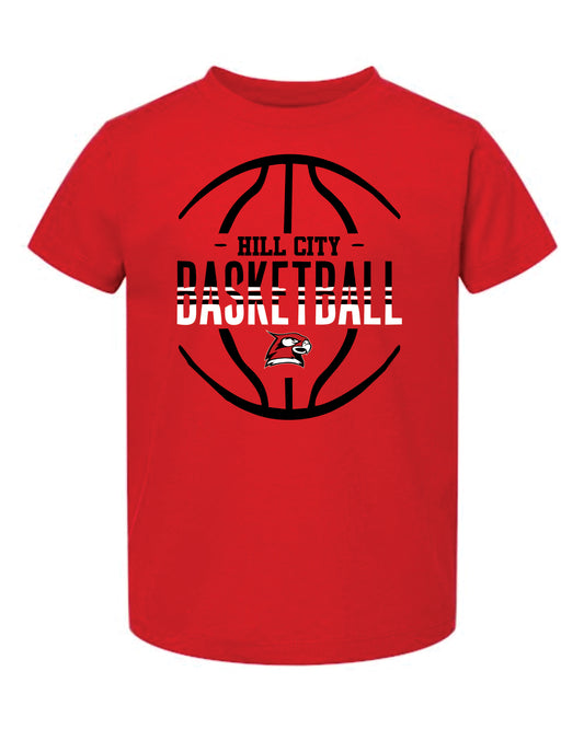 Bella Toddler Short Sleeve T-Shirt - 2025 HCHS Ringneck Men's Basketball