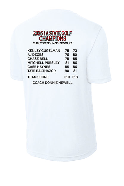 Sport-Tek Dry Fit T-Shirt - 2026 HCHS State Golf Champions