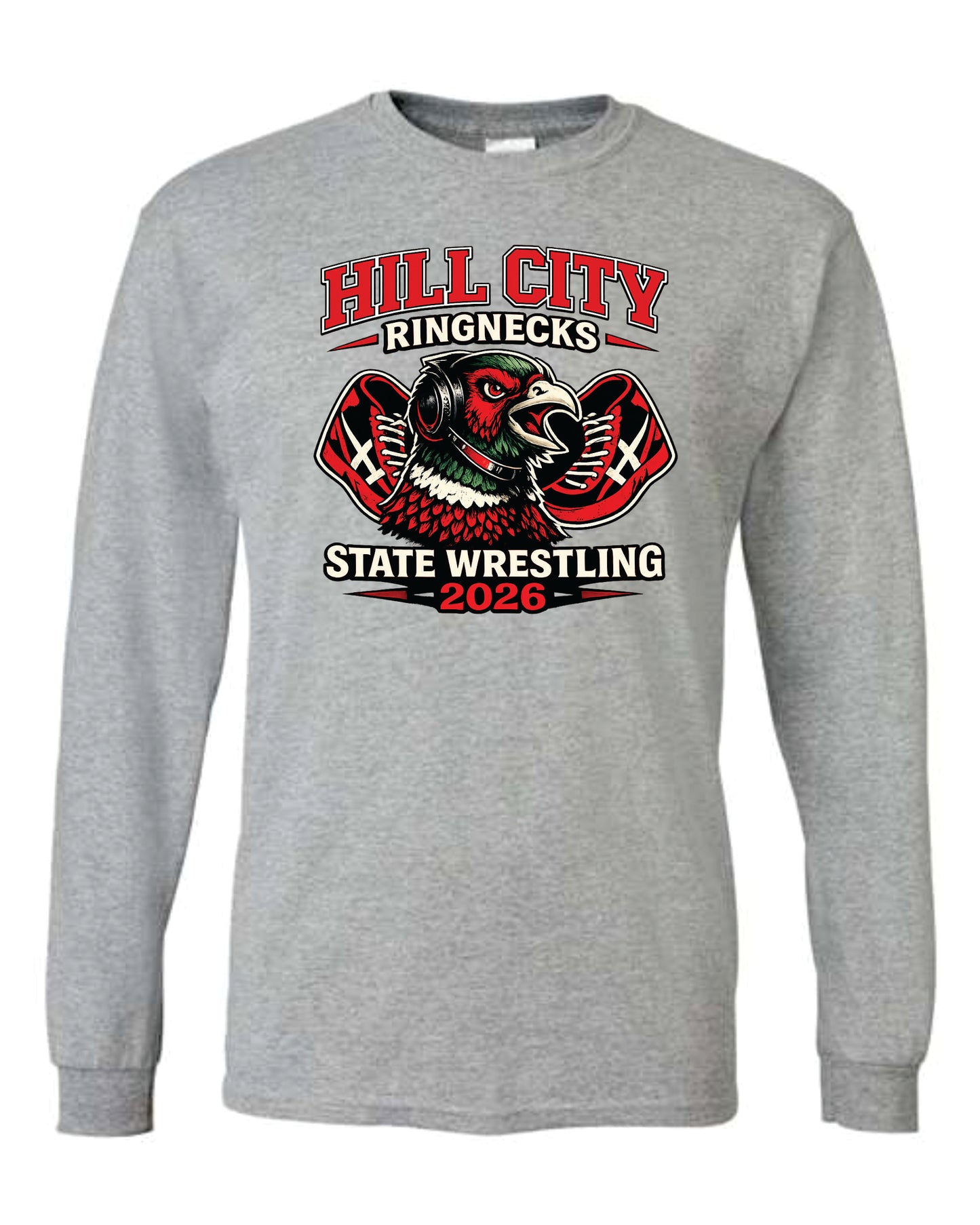 Gildan Long Sleeve T-Shirt - 2026 HCHS State Wrestling