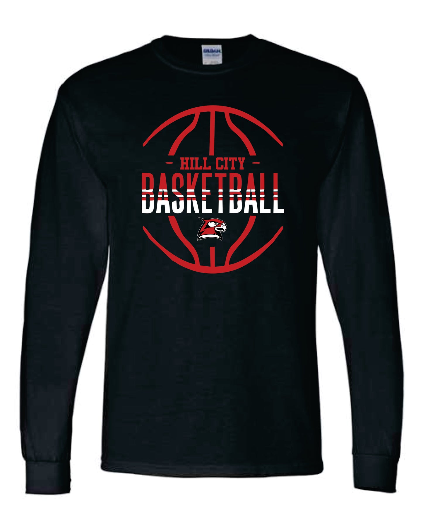 Gildan Long Sleeve T-Shirt - 2025 HCHS Men's Ringneck Basketball