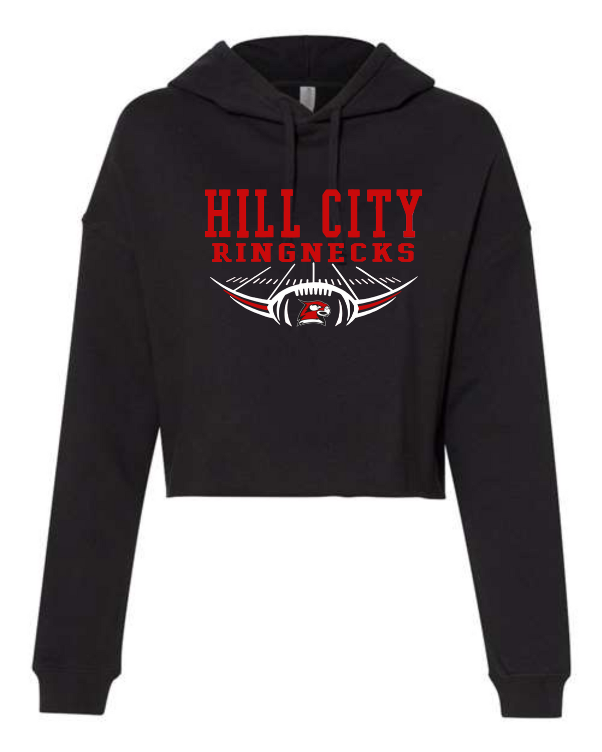 2026 HCHCS Football- Independent Co Ladies Crop Hoodie