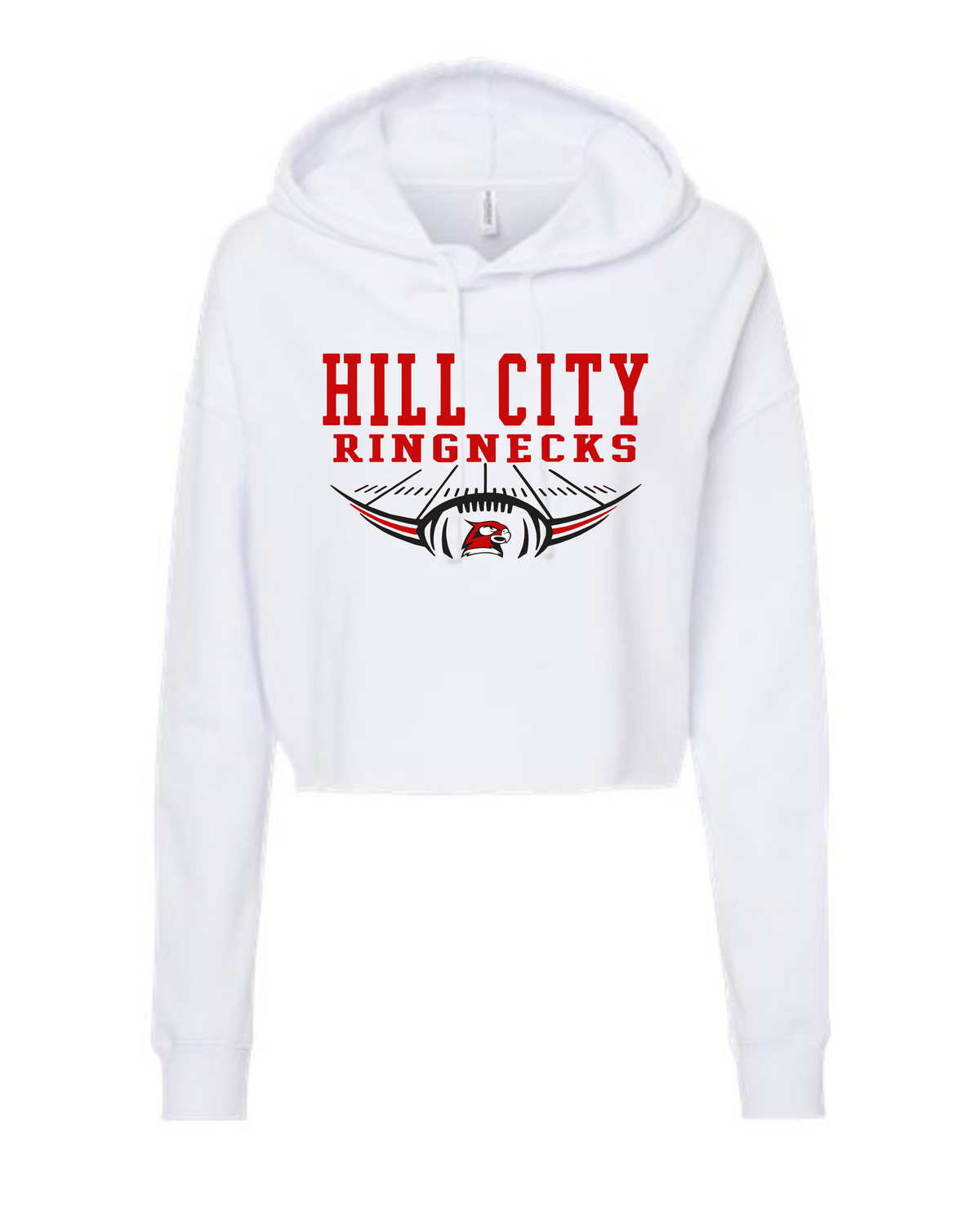 2026 HCHCS Football- Independent Co Ladies Crop Hoodie