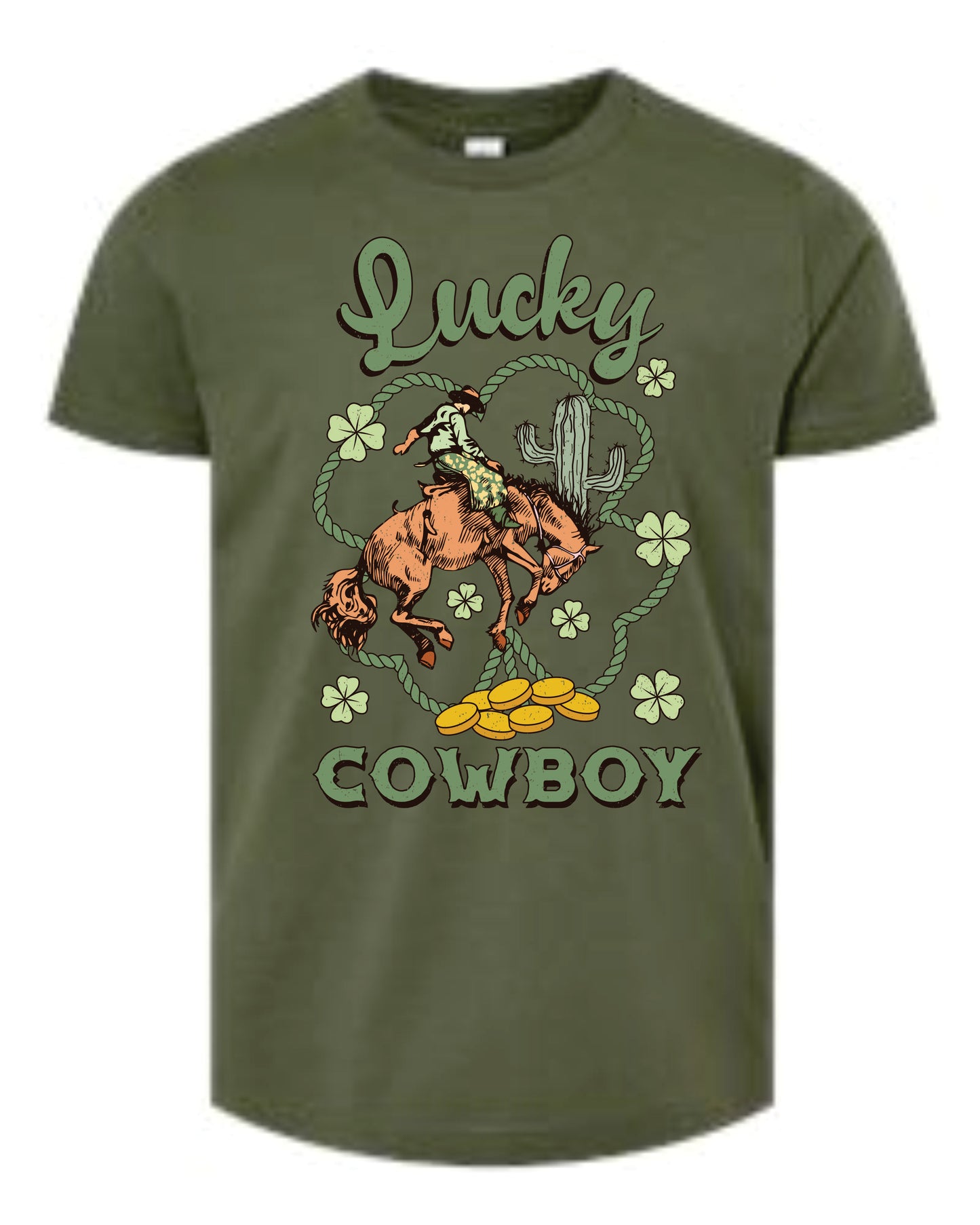 Bella Short Sleeve T-Shirt -Lucky Cowboy