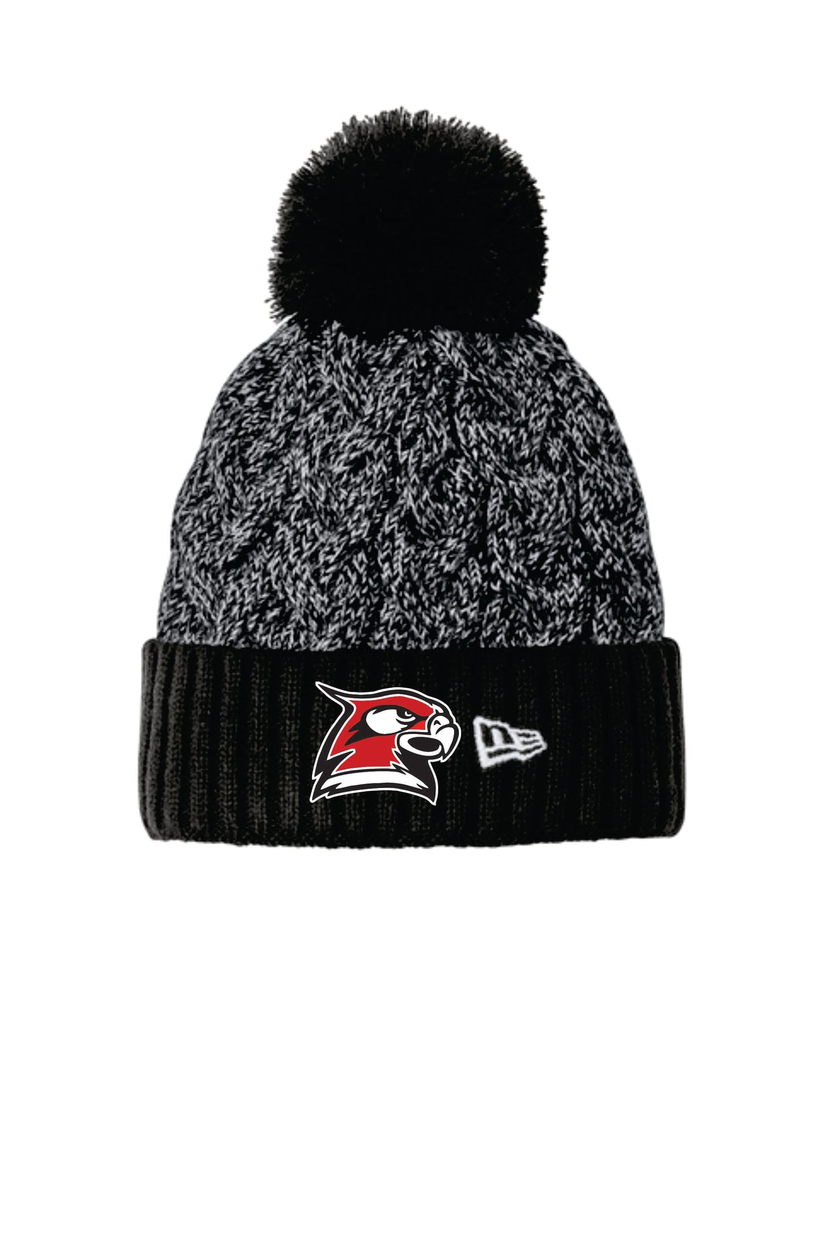 2026 HCHS Football- New Era Marled Knit Pom Beanie