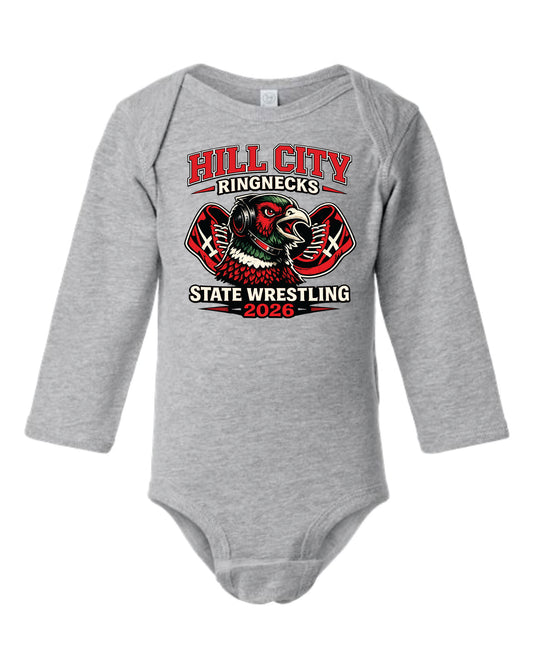 Rabbit Skins Infant Long Sleeve One Piece - 2026 HCHS State Wrestling