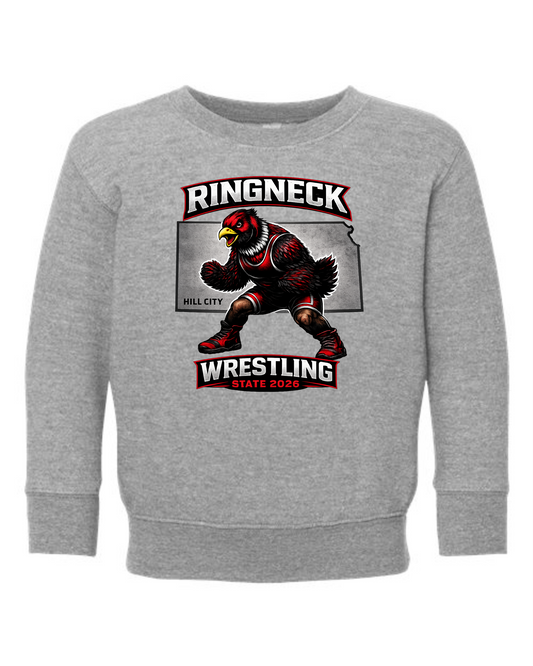 Rabbit Skin's Toddler Crewneck Sweatshirt - 2026 HC Wrestling Club State
