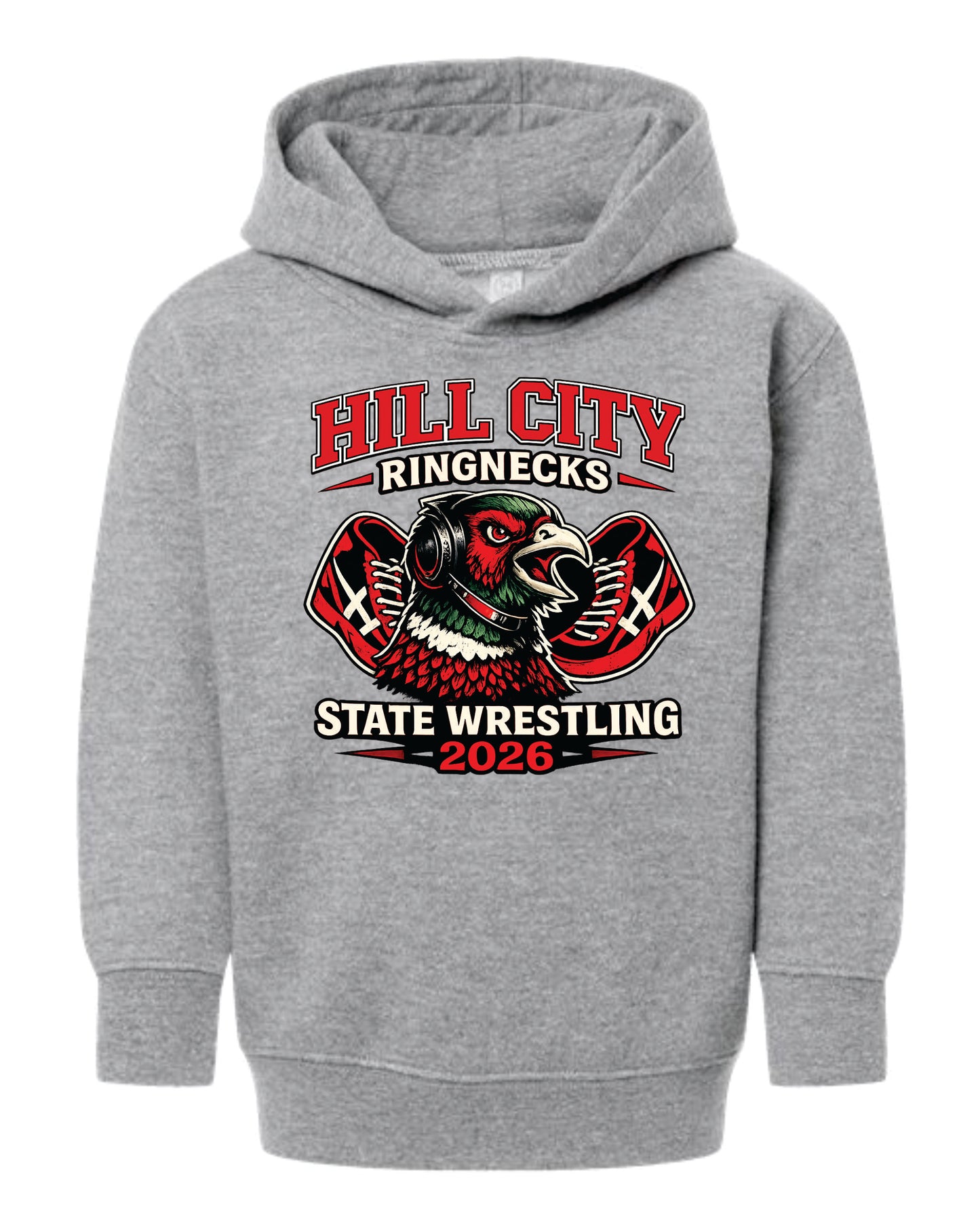 Rabbit Skin's Toddler Hoodie - 2026 HCHS State Wrestling