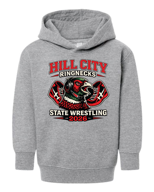 Rabbit Skin's Toddler Hoodie - 2026 HCHS State Wrestling